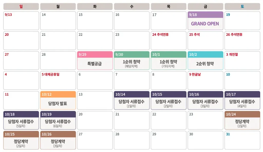 광명 시티프라디움 에듀하임 청약 일정표